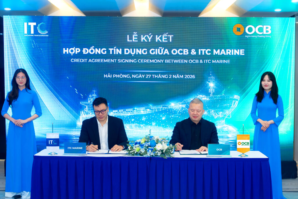 ITC MARINE VÀ NGÂN HÀNG OCB KÝ KẾT HỢP TÁC CHIẾN LƯỢC: CÚ HÍCH 1.000 TỶ ĐỒNG CHO LỘ TRÌNH VƯƠN TẦM QUỐC TẾ 1 Up 1 fixed Logo 1